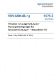 VDV-Mitteilung 9075-1: Nutzungsbedingungen für Serviceeinrichtungen – Allgemeiner Teil (NBS-AT 2024) [Print]