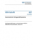 VDV- Schrift 457: Automatische Fahrgastzählsysteme (AFZS) [Print]