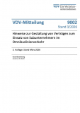 VDV-Mitteilung Nr. 9002: Hinweise zur Gestaltung von Verträgen zum Einsatz von Subunternehmern im Omnibuslinienverkehr [Print]