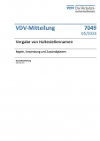VDV-Mitteilung 7049 Vergabe von Haltestellennamen - Regeln, Anwendung und Zuständigkeiten [PDF]
