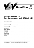 VDV-Schrift 353 Planung und Bau von Fahrsignalanlagen nach BOStrab §21 [Print]