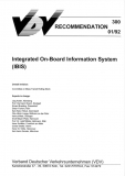 VDV-Schrift 300 Integrated on-Board Information system (IBIS) - English edition [PDF Datei]