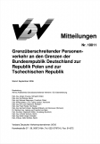 VDV-Mitteilung 10011 Grenzüberschreitender Personenverkehr an den Grenzen der Bundes.... [Print]