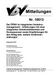 VDV-Mitteilung 10013 Der ÖPNV im integrierten Verkehrsmanagement [Print]