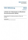 VDV-Mitteilung 4018 Leitfaden der Videotechnik im ÖPNV [PDF Datei]