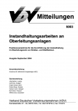 VDV-Mitteilung  5003 Instandhaltungsarbeiten an Oberleitungsanlagen [Print]
