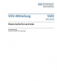 VDV-Mitteilung 5501 Mastschalterfernantriebe [Print]