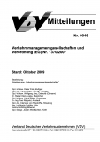 VDV-Mitteilung  9046 Verkehrsmanagementgesellschaft und Verordnung (EG) Nr. 1370/2007 [PDF Datei]