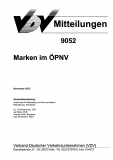 VDV-Mitteilung  9052 Marken im ÖPNV [Print]