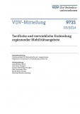 VDV-Mitteilung 9721 Tarife und vertriebliche Einbindung ergänzender Mobilitätsangebote [Print]