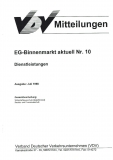 VDV-Mitteilung 9510 EG-Binnenmarkt aktuell Nr. 10: Dienstleistungen [PDF Datei]