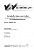 VDV-Mitteilung 4005 Digitale Funkkommunikation [Print]