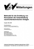 VDV-Mitteilung 4007 Methodik für die Ermittlung von Kennzahlen der ... [Print]