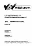 VDV-Mitteilung 7011 Kundenorientierter und behindertenfreundlicher ÖNV Teil 2: Betrieb ... [Print]