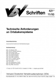VDV-Schrift 421  Technische Anforderungen an Ortsbakensysteme  [Print]
