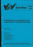 VDV-Schrift 153-2 Empfehlung zur Ausarbeitung von Lastenheften für Stadtbahnfahrzeuge [Print]